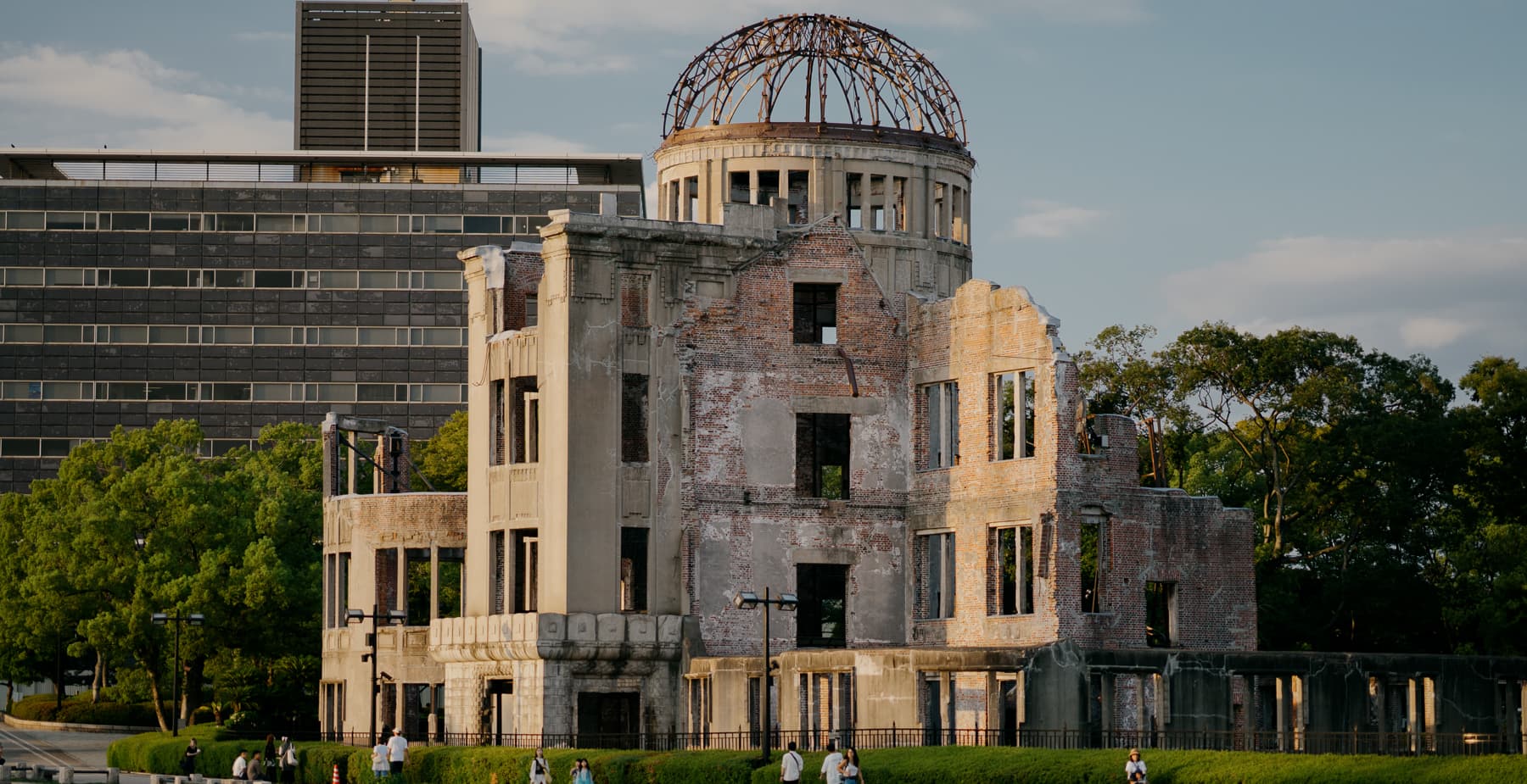 <span style="color: rgb(0, 0, 0);">The Atomic Bomb Dome, the only building left standing in the center of Hiroshima after the atomic bomb was dropped by the U.S. military during World War II.</span>