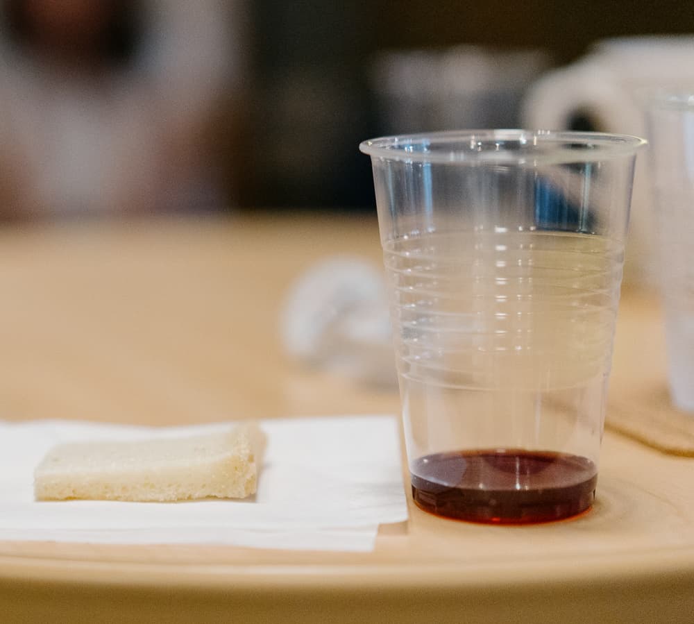 Communion elements.