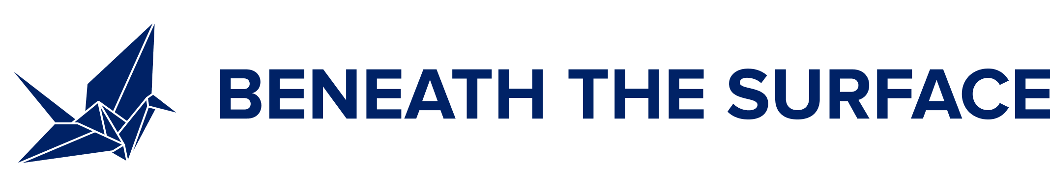 Crane logo with the text: Beneath the Surface